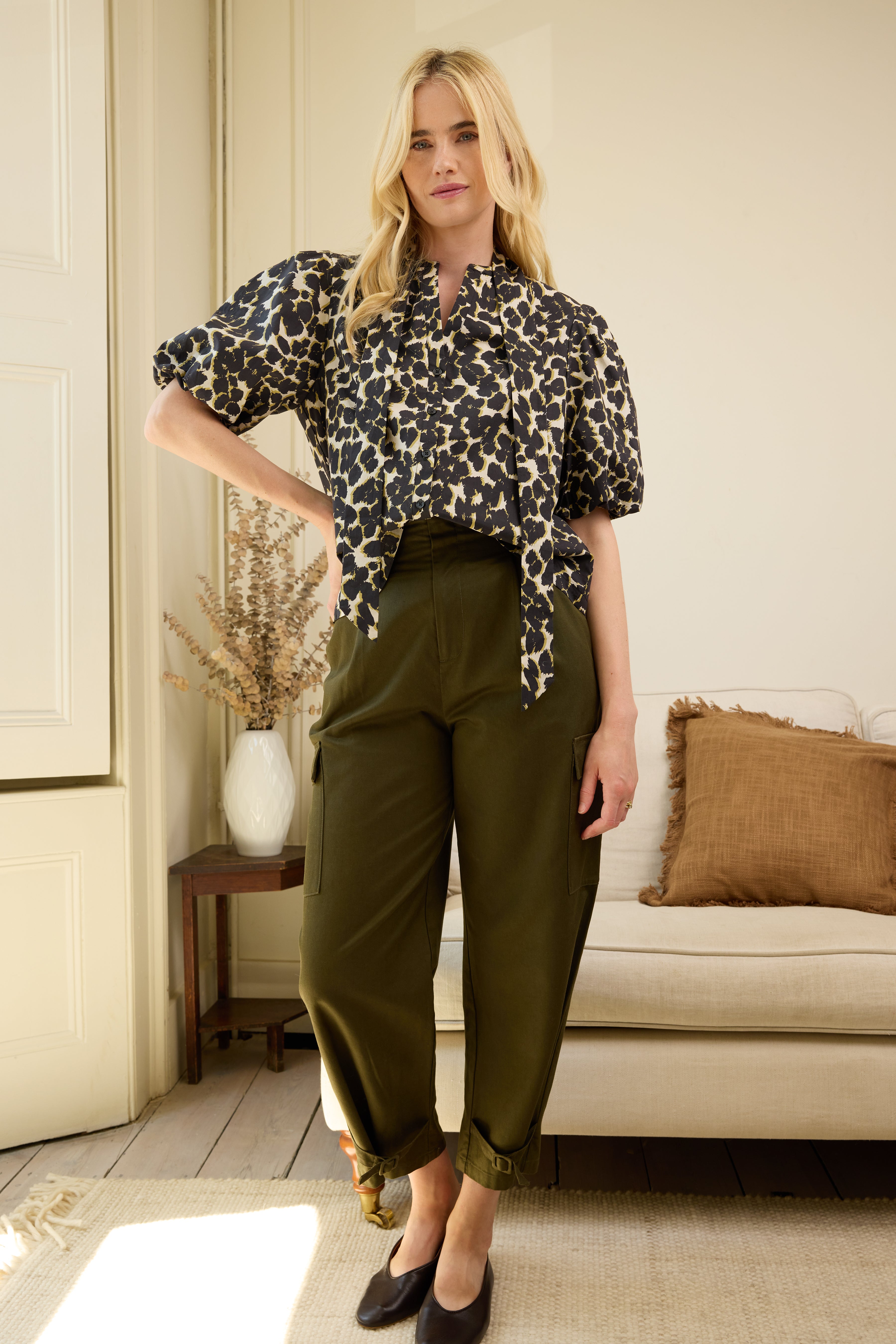 Charlotte Cargo Trouser - Olive