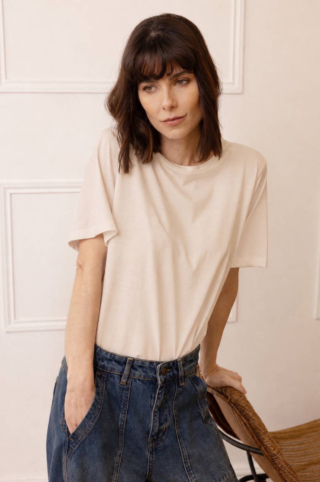 The Perfect Boyfriend T Shirt - Vanilla