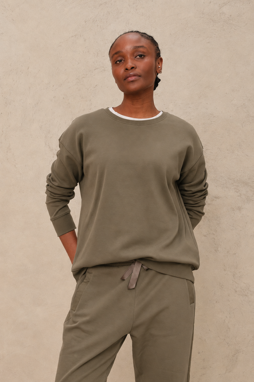 The Perfect Crew Neck Sweatshirt - Olive