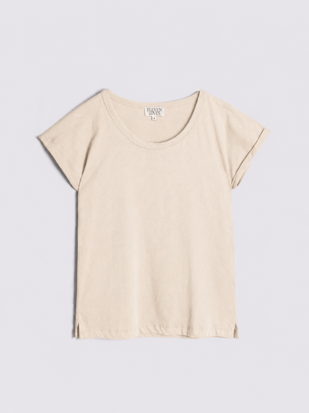 The Perfect Roll Sleeve T-Shirt - Vanilla