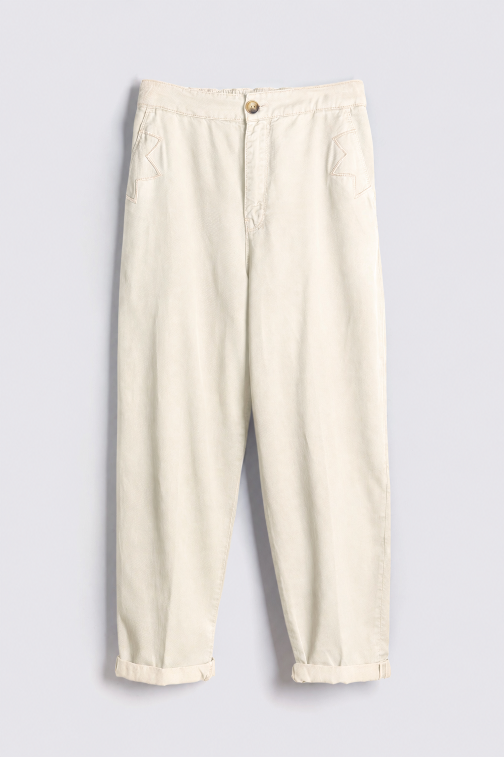 Kate Cargo Trouser - Ecru