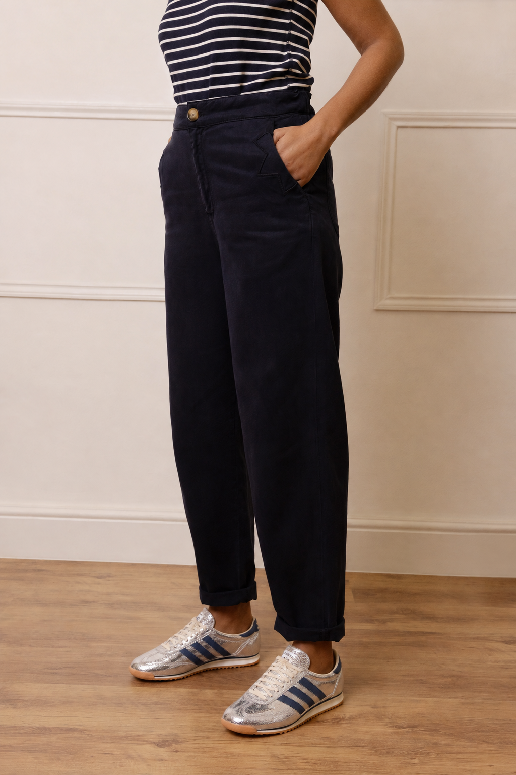 Kate Cargo Trouser - Navy