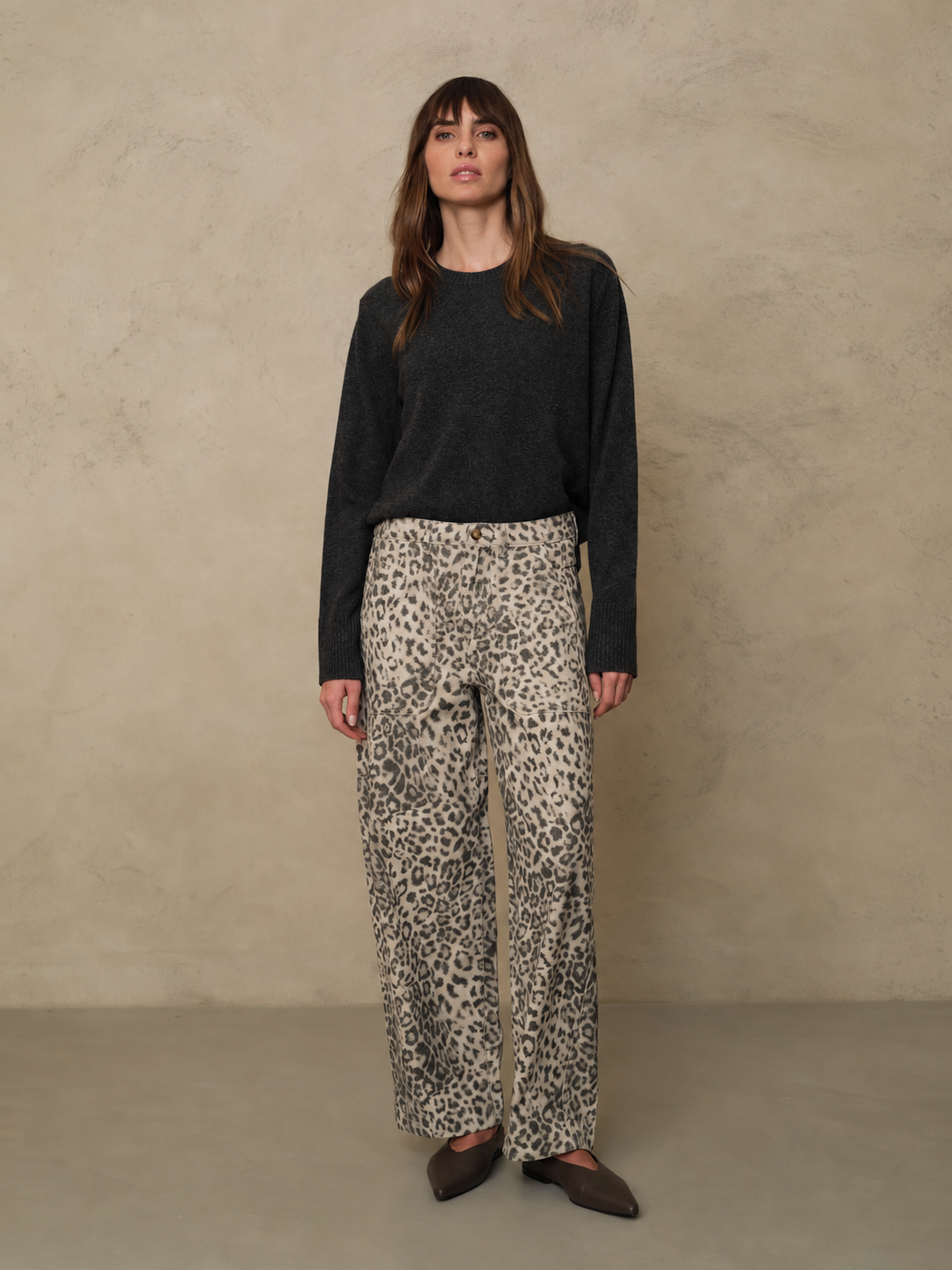Alex Cashmere Blend Jumper - Charcoal