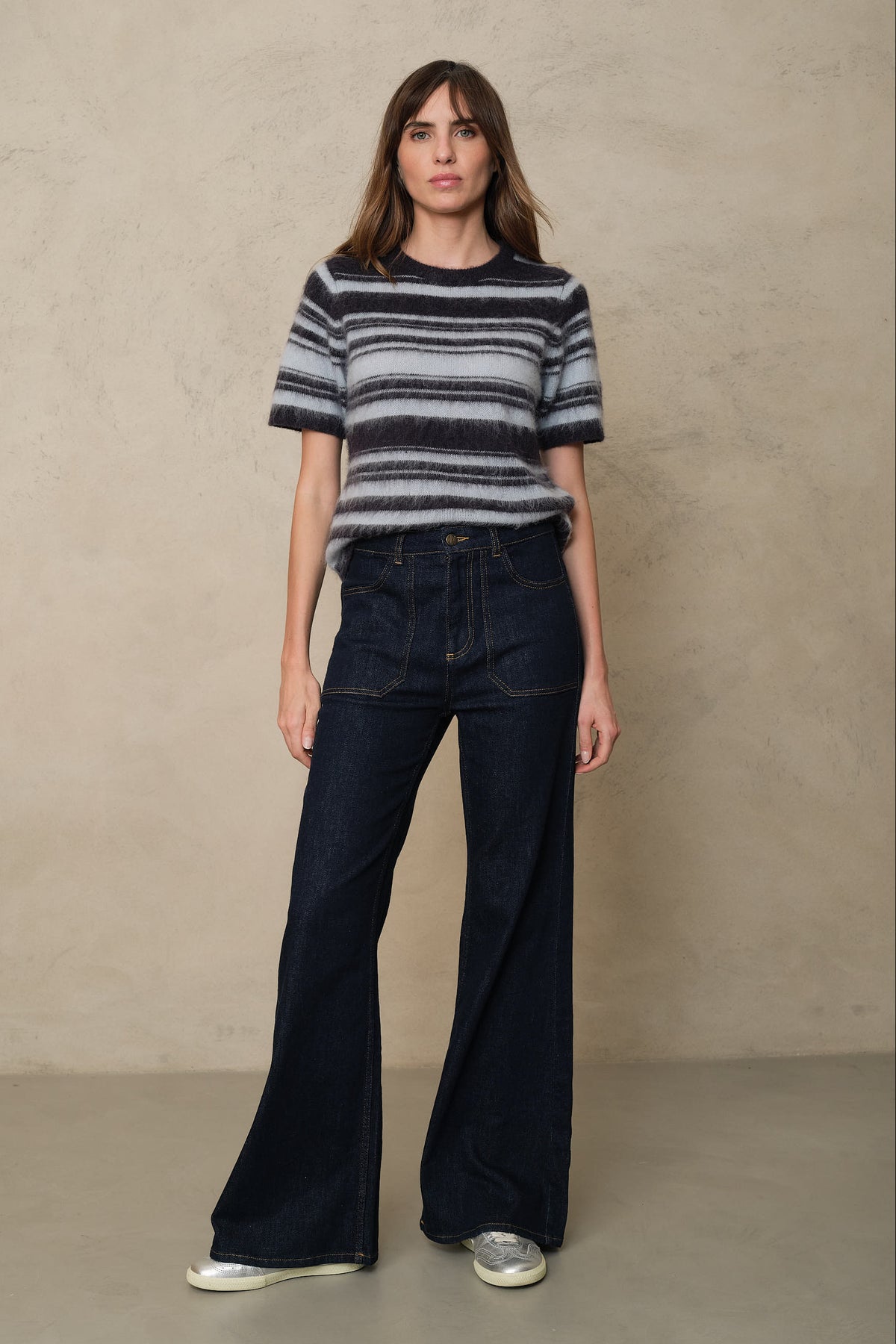Frankie Wide Leg Jeans - Rinse Wash