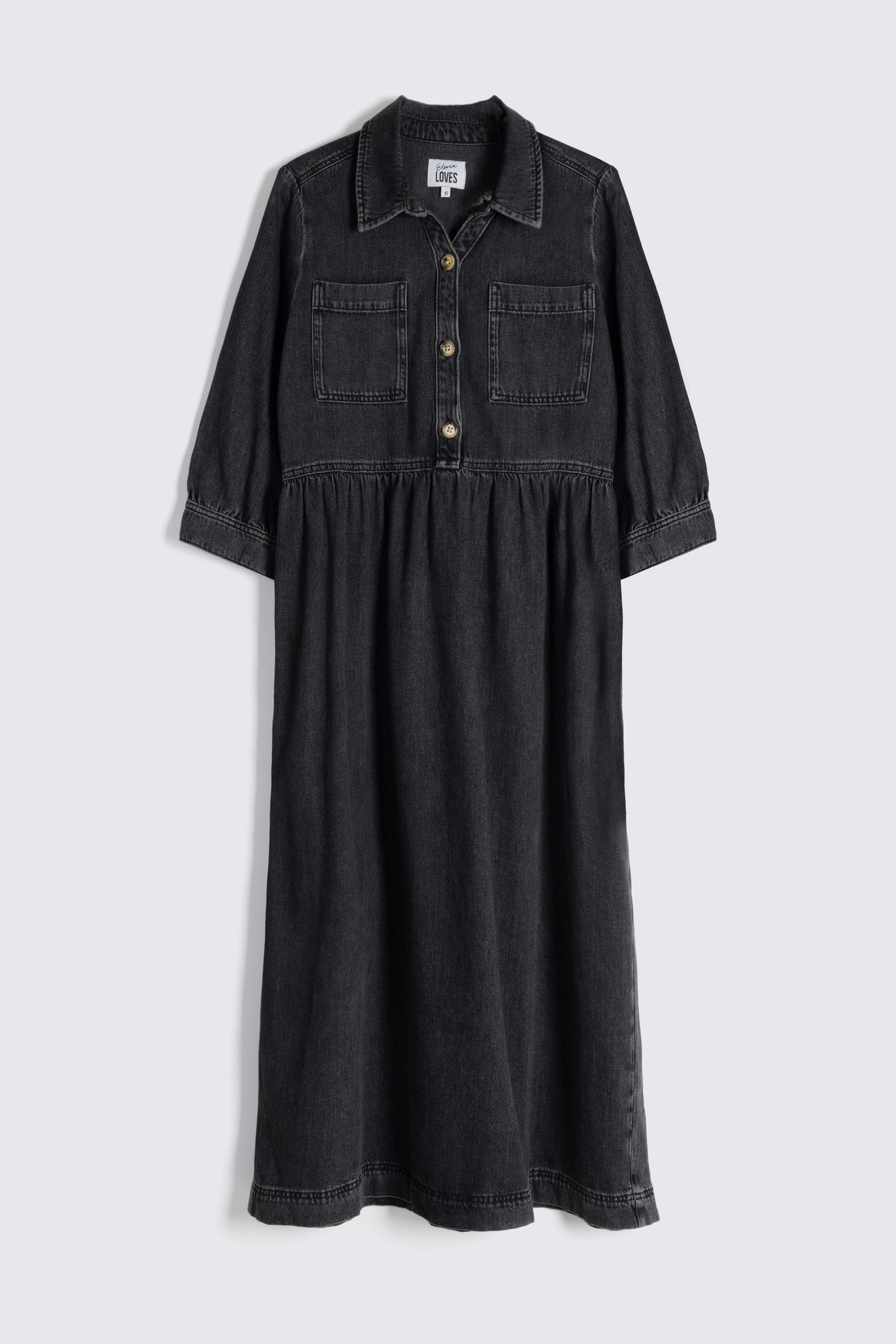 DAPHNE DENIM DRESS (WASHED BLACK)