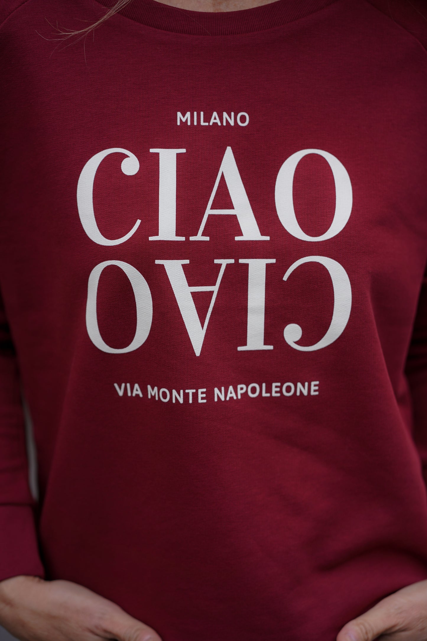 CIAO CIAO SWEATSHIRT (BURGUNDY)