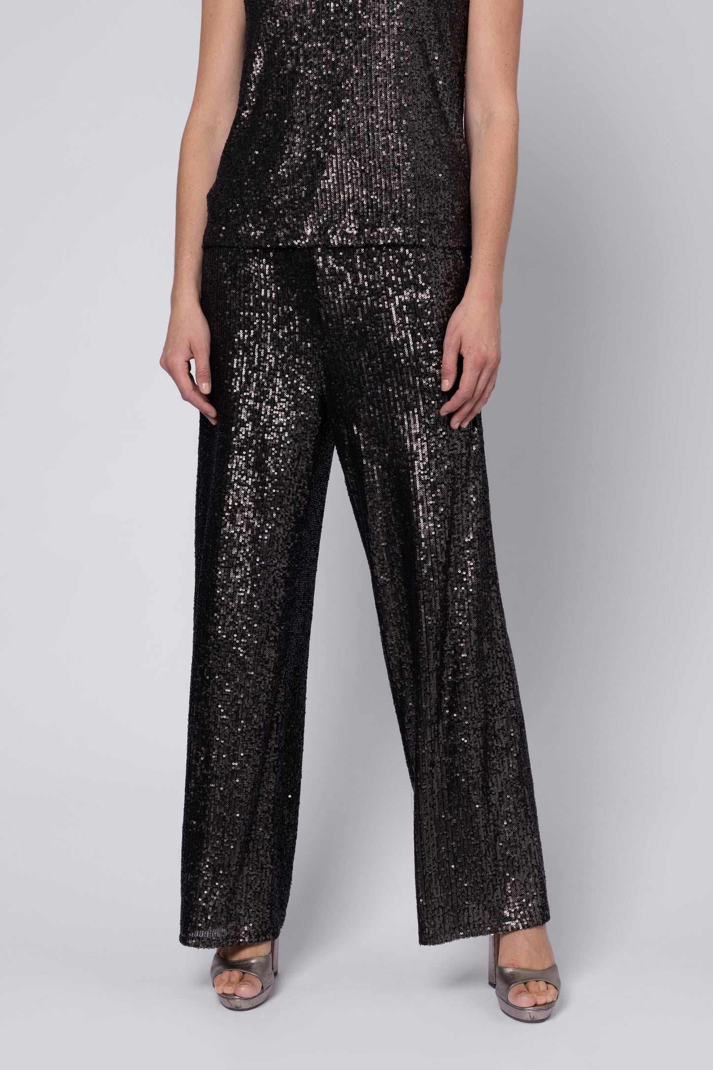 PIA SEQUIN WIDE LEG TROUSER