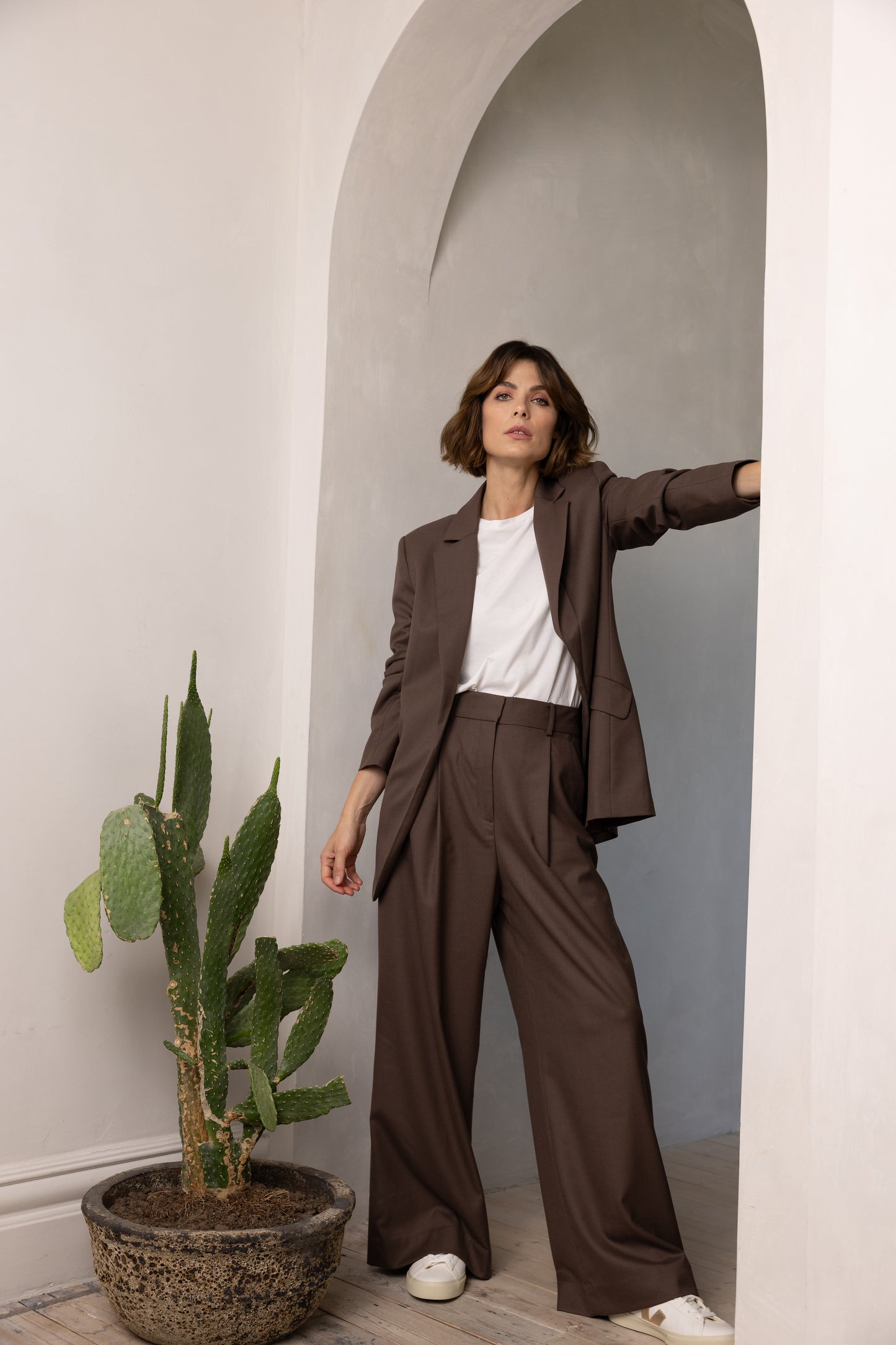 BETTINE OVERSIZED BLAZER (CHOCOLATE)