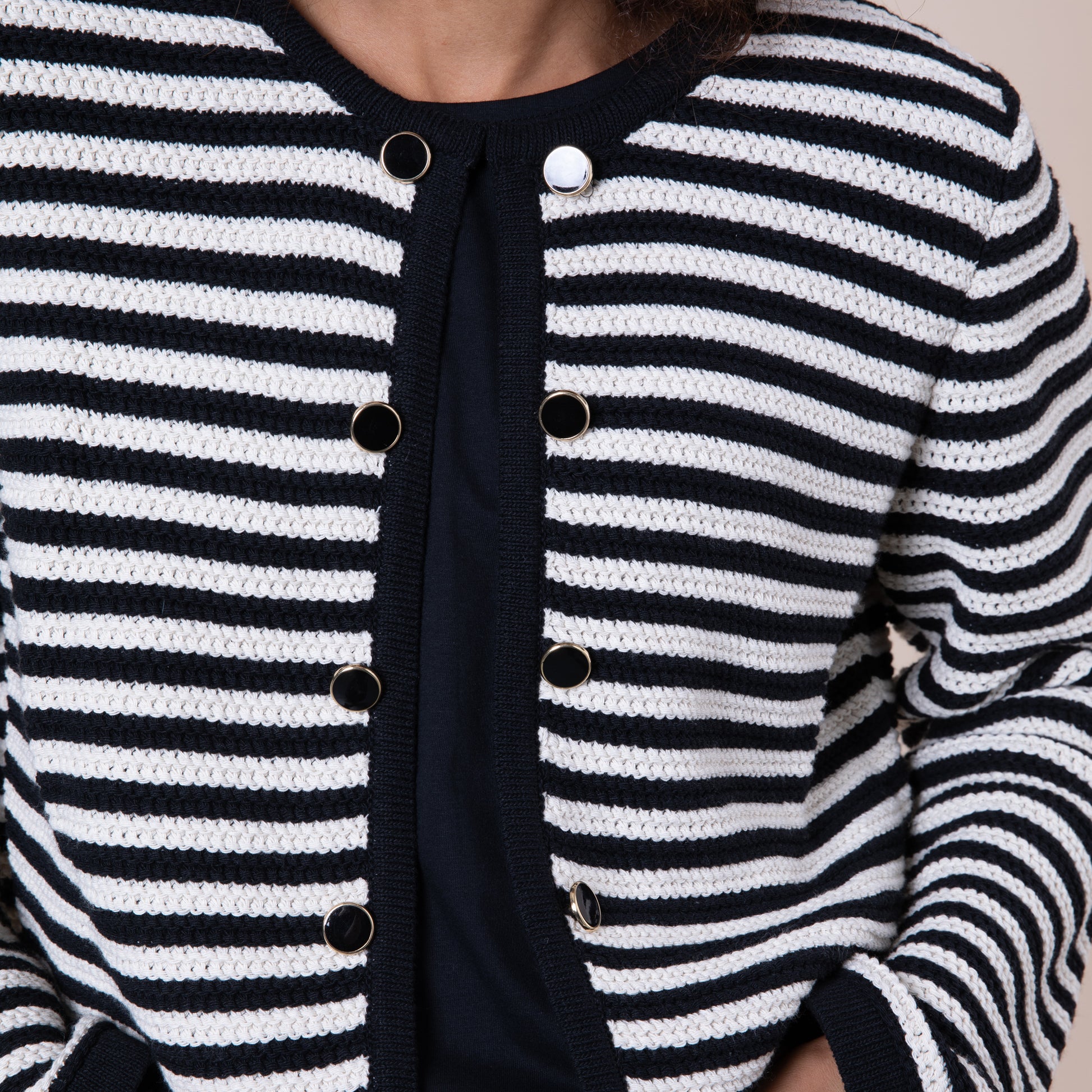 striped knitted jacket Eleven Loves