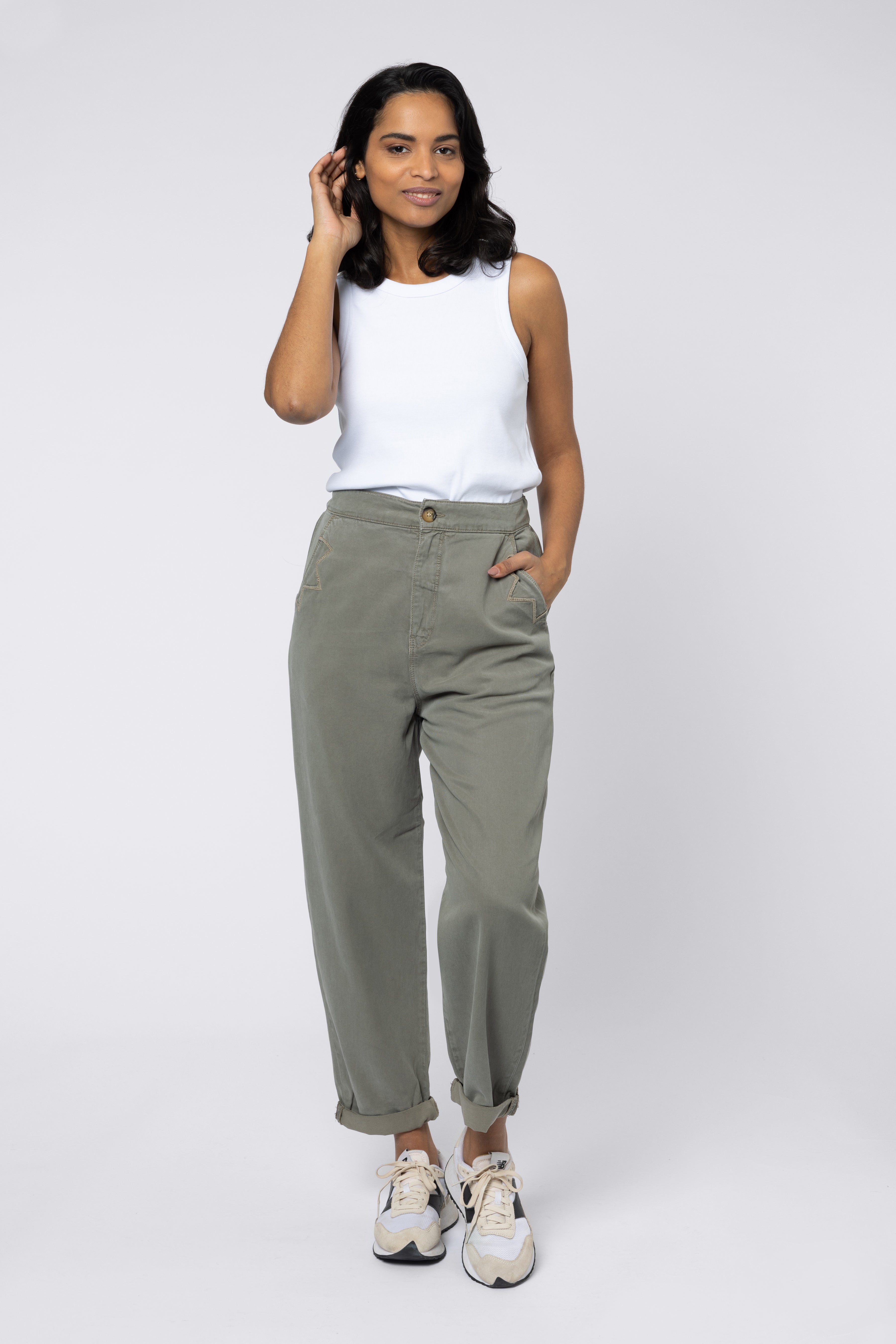 cargo trousers organic cotton khaki elevenloves 11loves eleven loves
