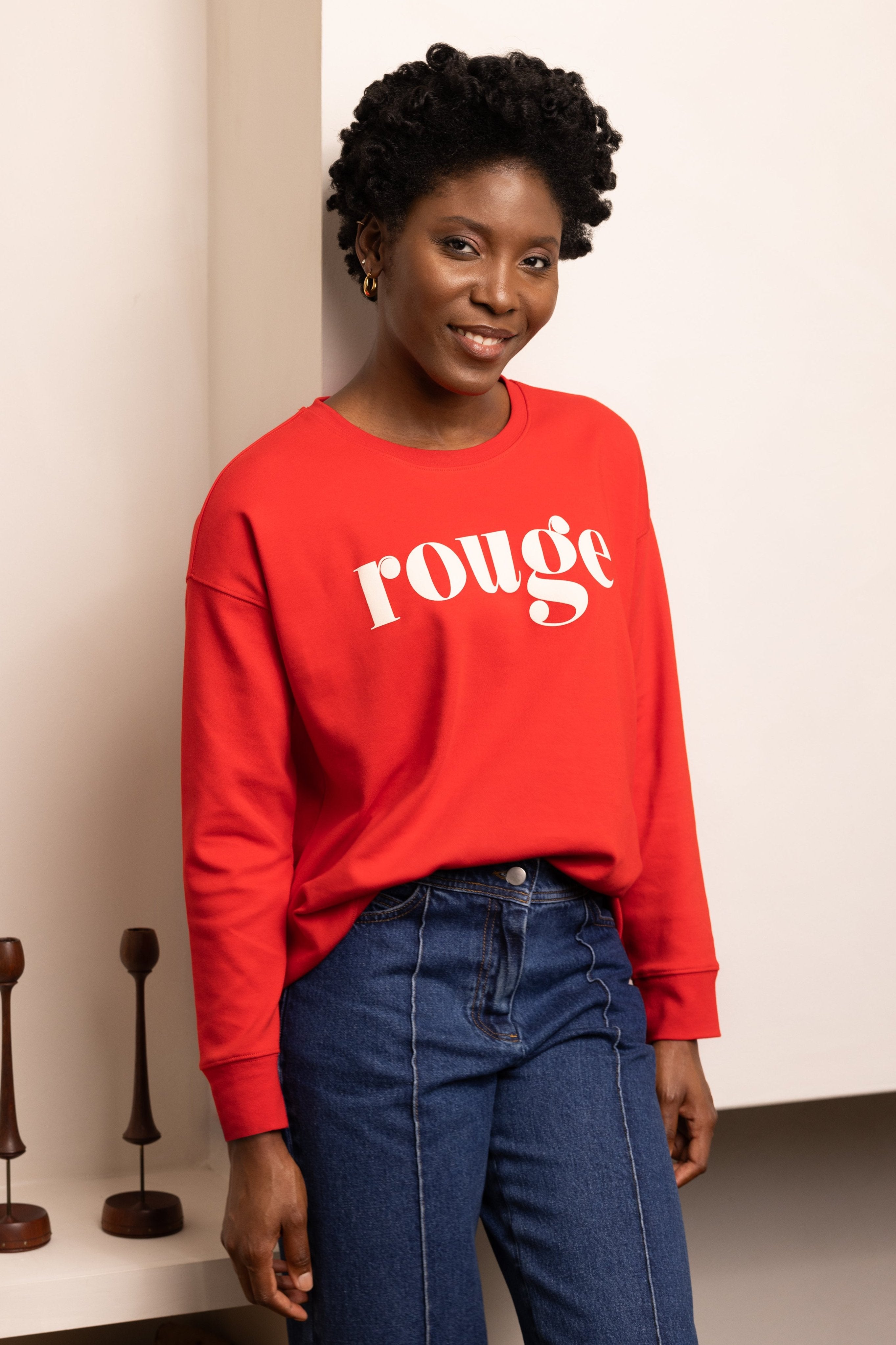 Sweatshirt fashion rouge