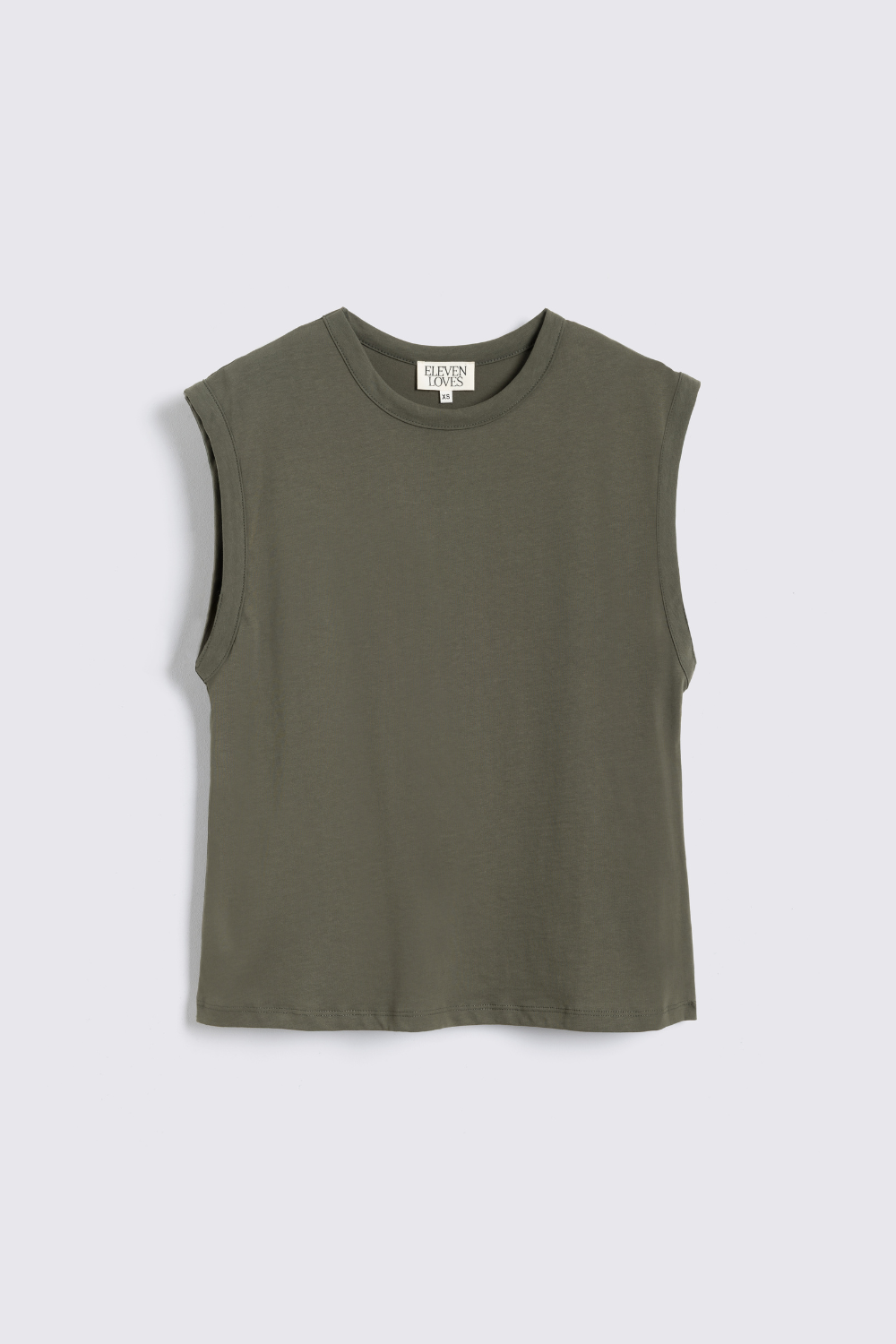Skylar Shoulder Pad T-Shirt - Olive