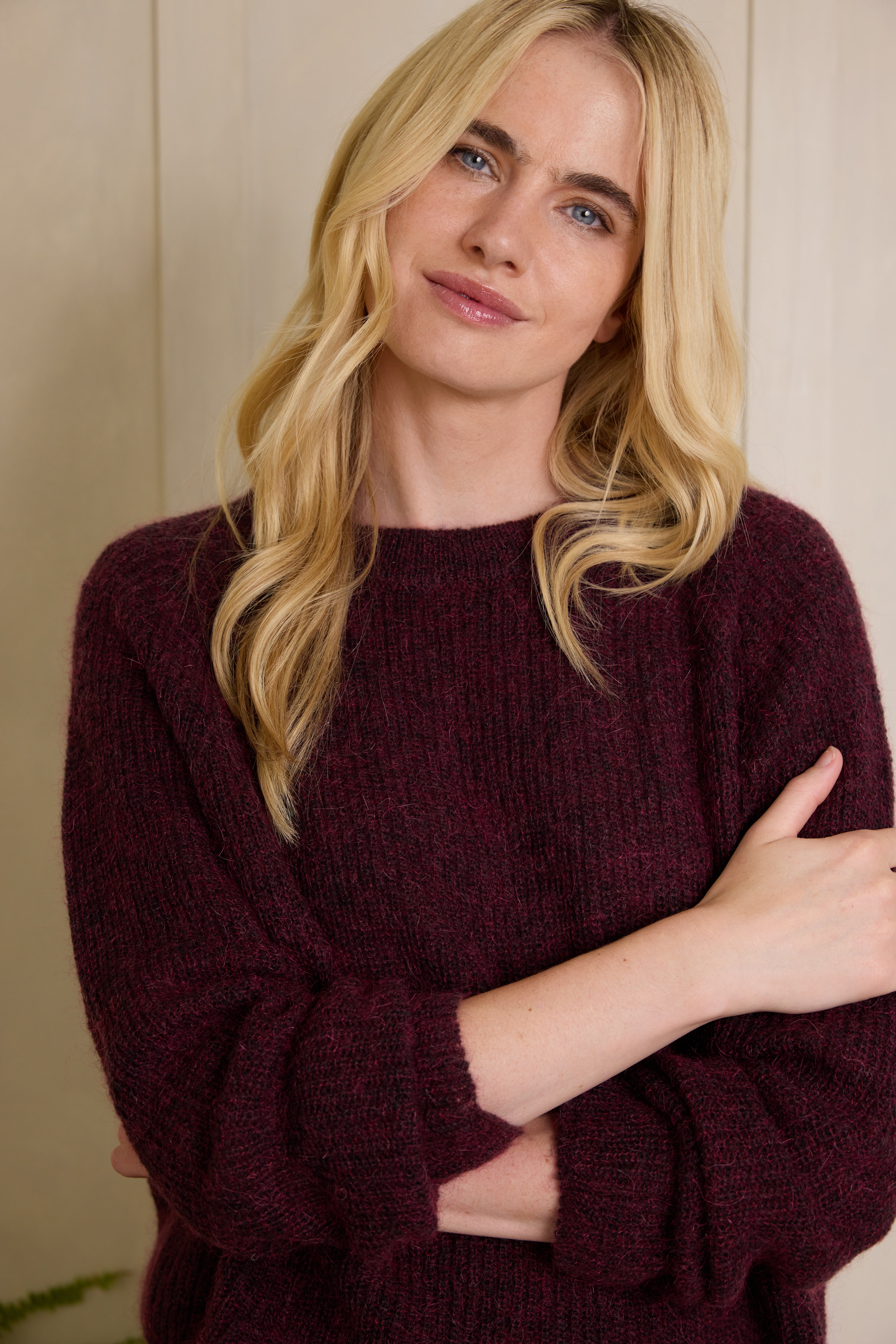 Felicity Loose Jumper - Burgundy