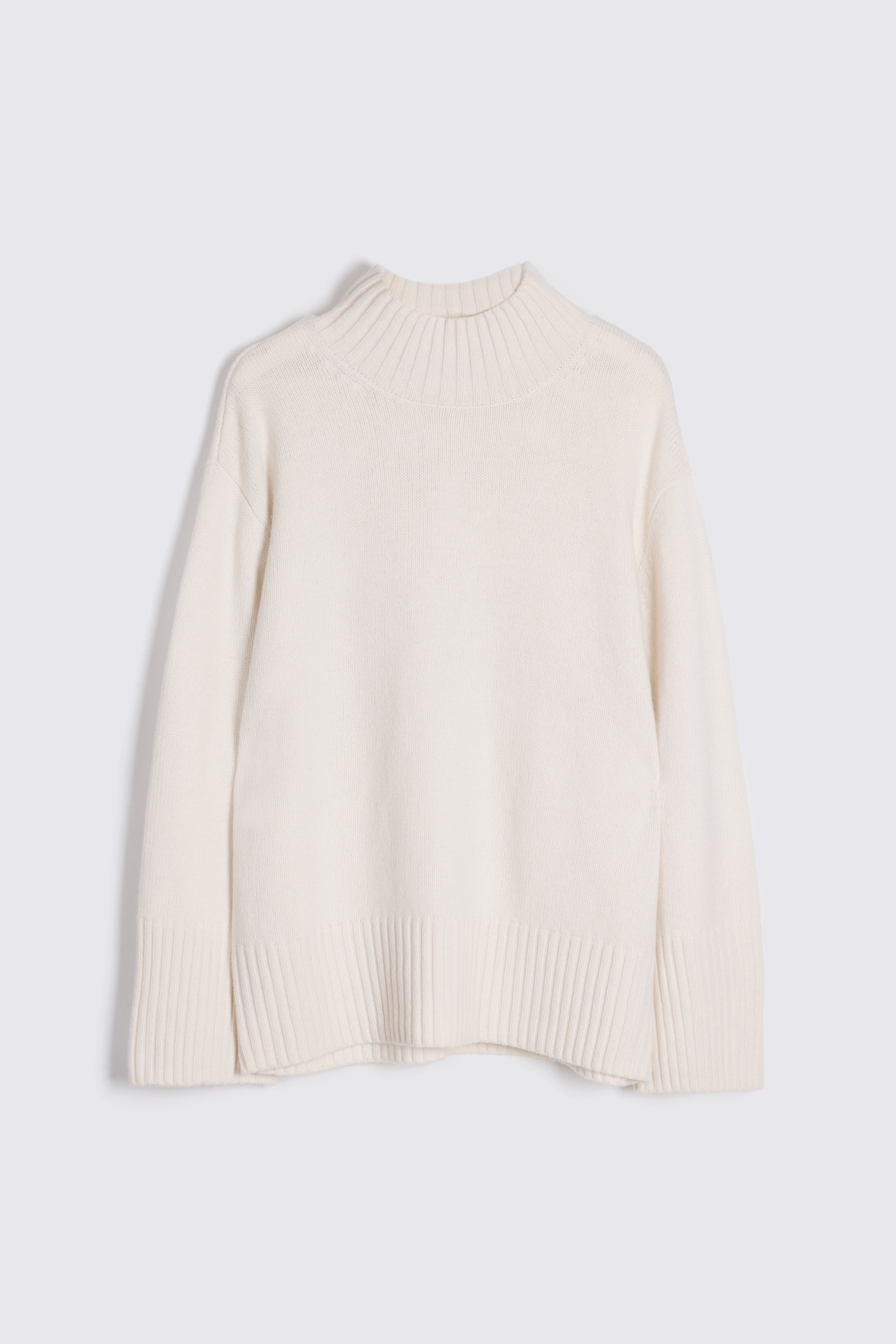 Belle Funnel Neck Jumper Ivory Eleven Loves