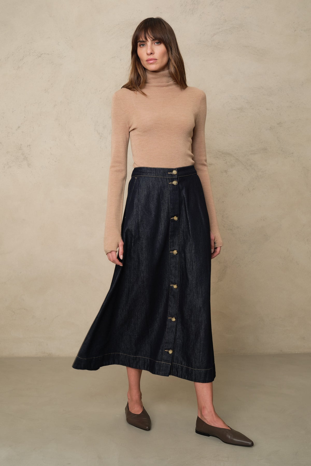 Imogen Denim Skirt - Dark Wash