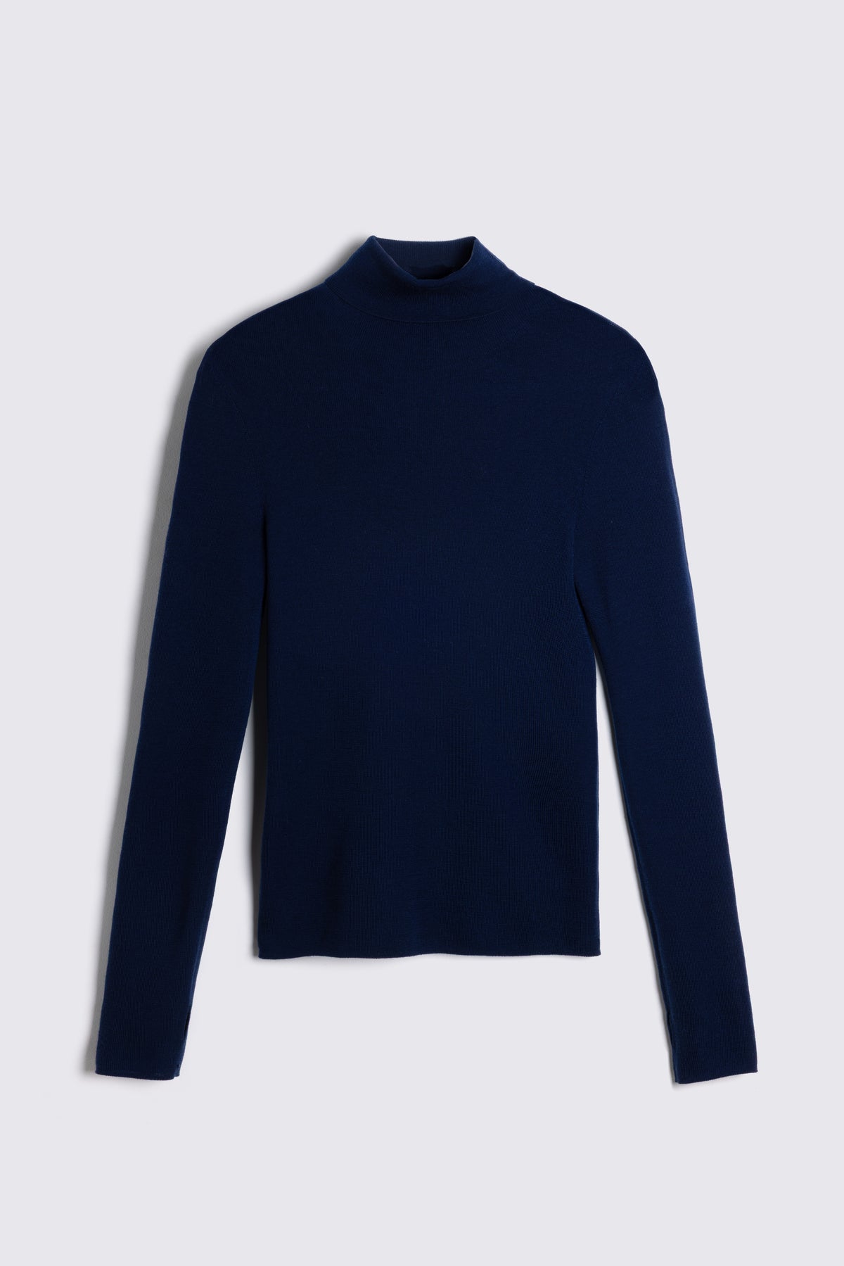 Gwyneth Fine Merino Roll Neck - Navy