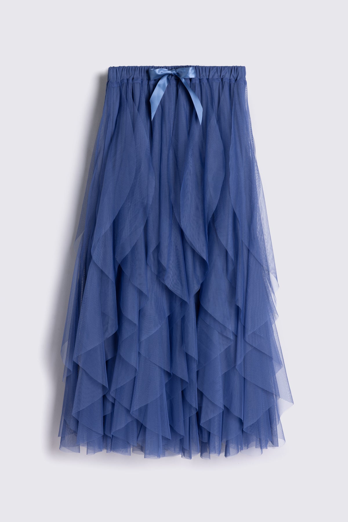Iris Tulle Maxi Skirt - Lapis Blue