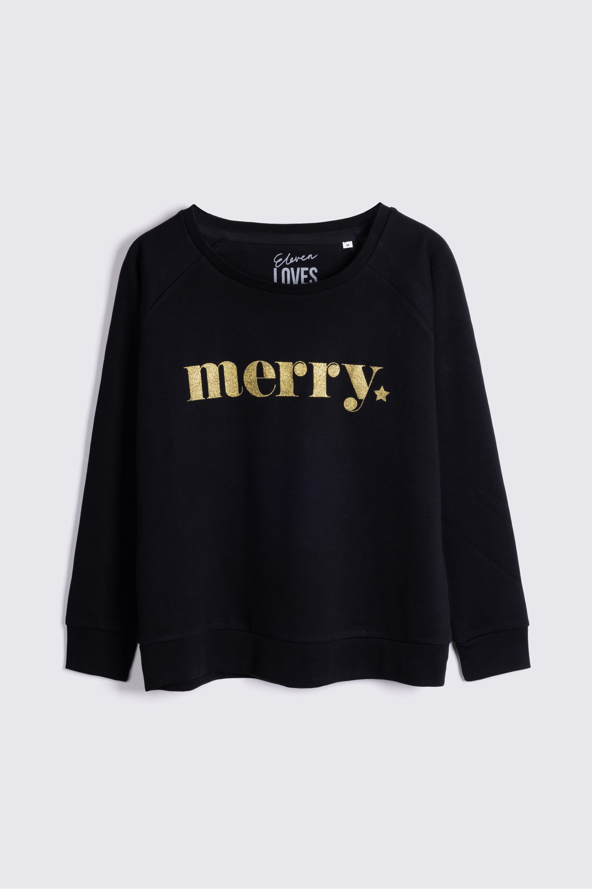 MERRY SWEATSHIRT VINTAGE WHITE SWEATSHIRT CHRISTMAS SWEATSHIRT CHRISTMAS JUMPER ELLEN LOVES 11LOVES ELEVEN LOVES
