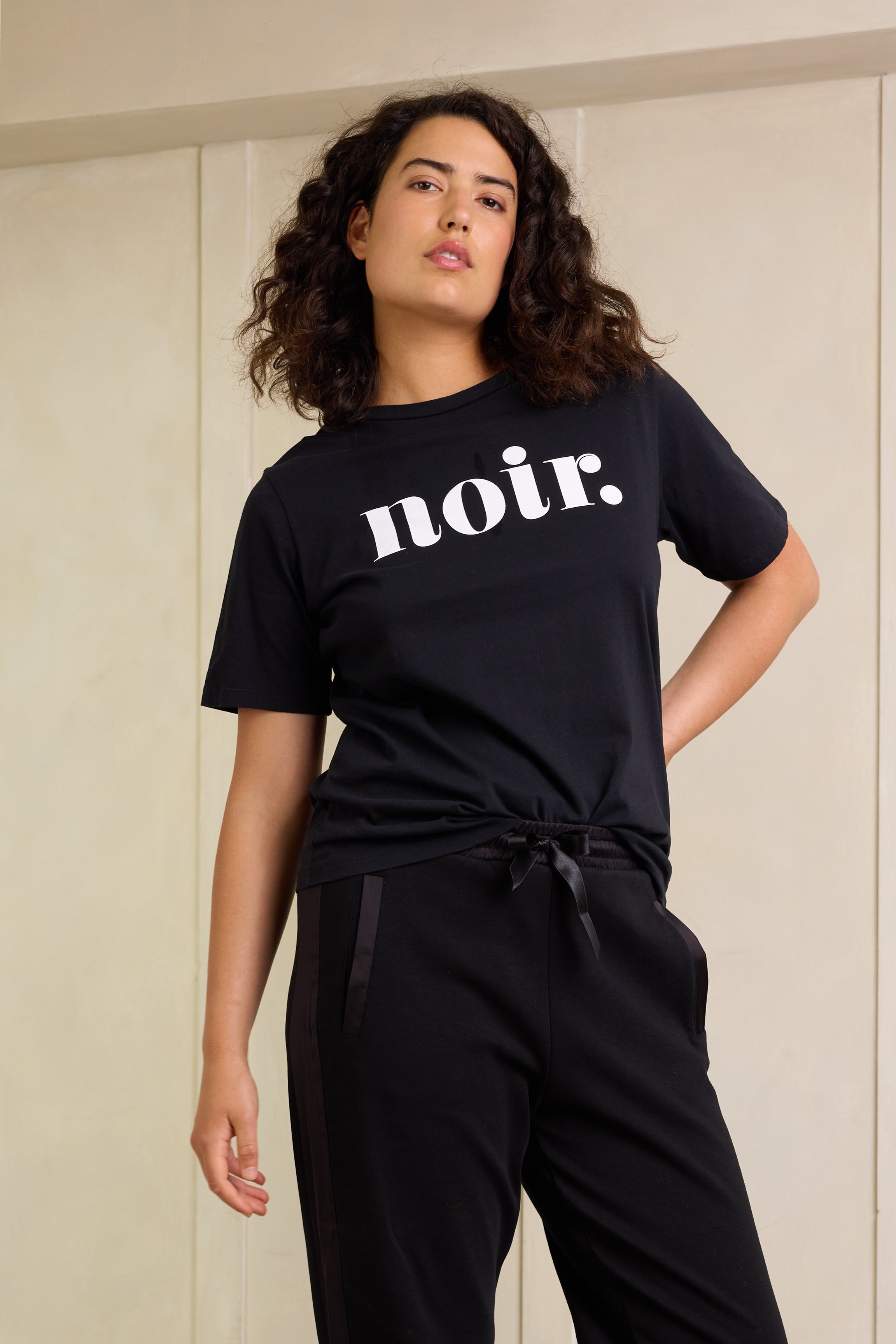Noir Boyfriend T-Shirt - Black