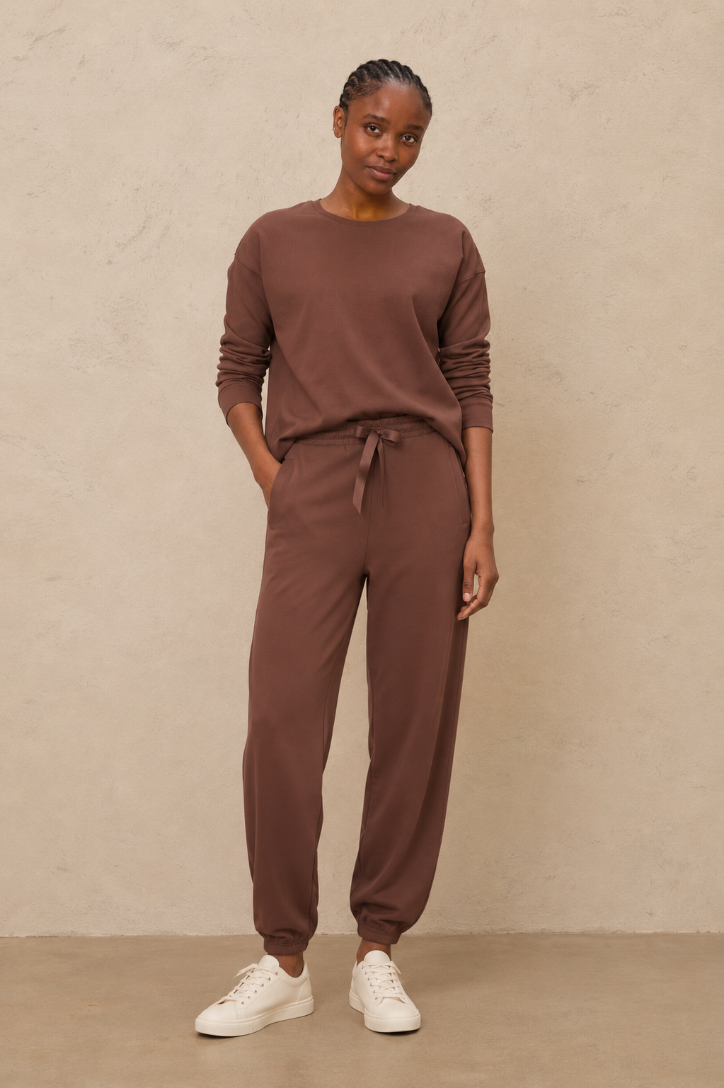 The Perfect Crew Neck Sweatshirt - Chocolate