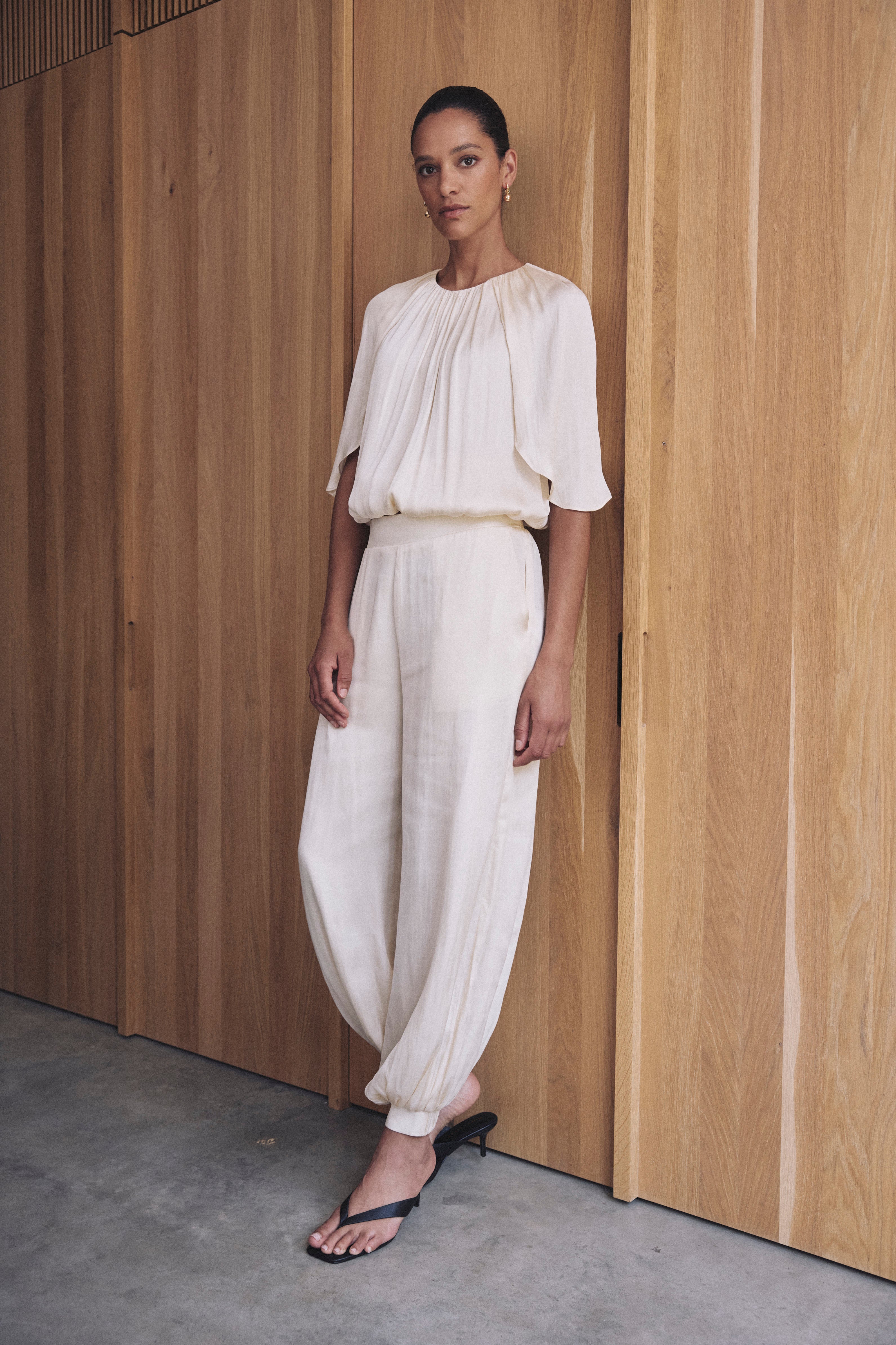 Maeve Balloon Trousers - Ivory
