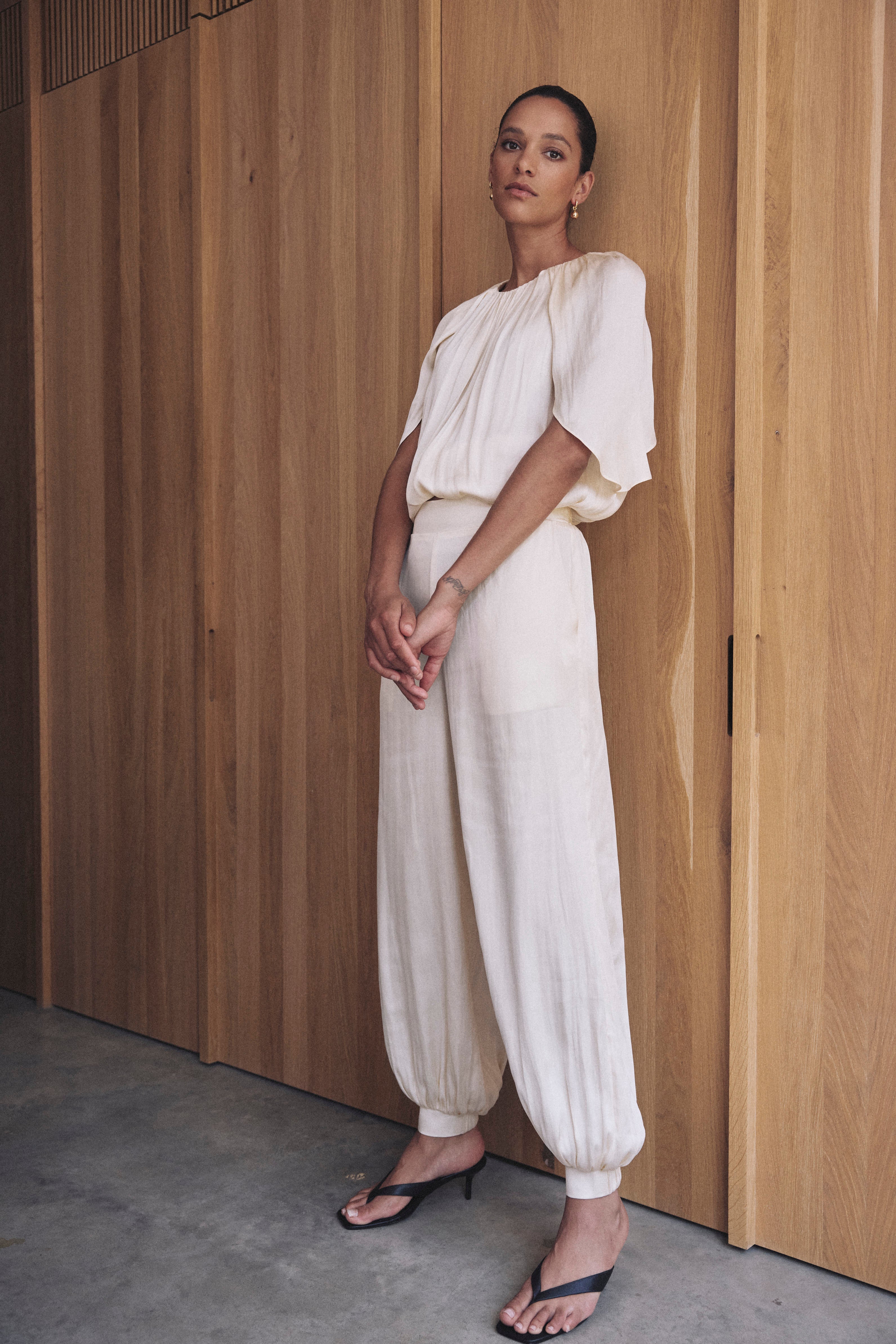 Maeve Balloon Trousers - Ivory