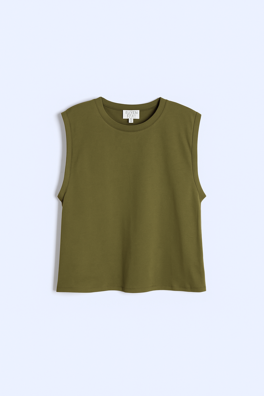 Skylar Shoulder Pad T-Shirt - Olive