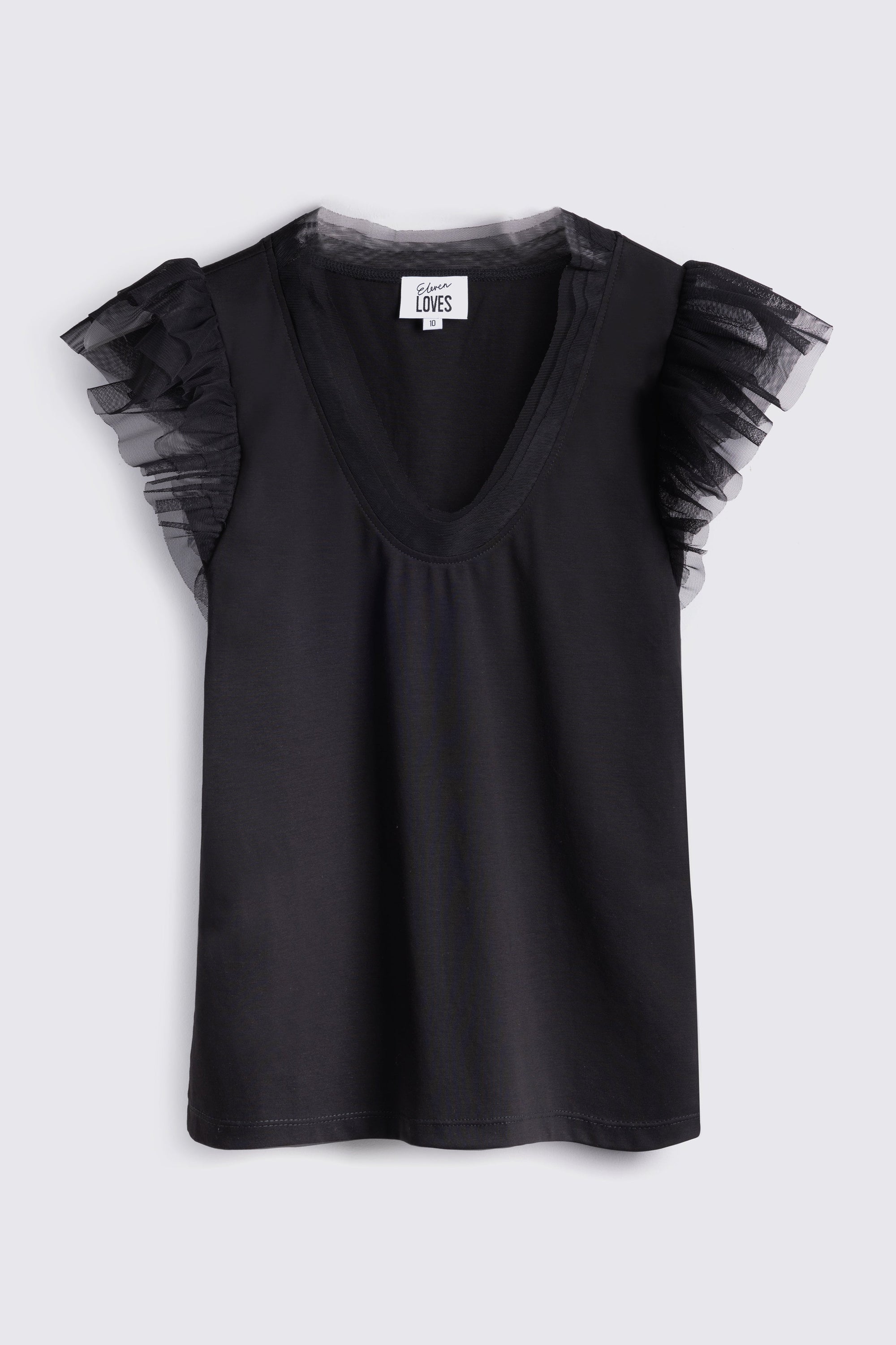 Black Tulle Top