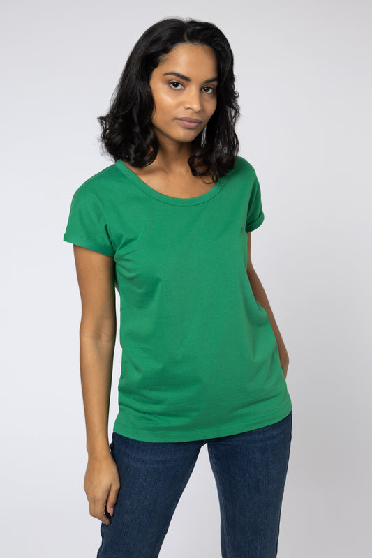 THE PERFECT ROLL SLEEVE T-SHIRT (GREEN)