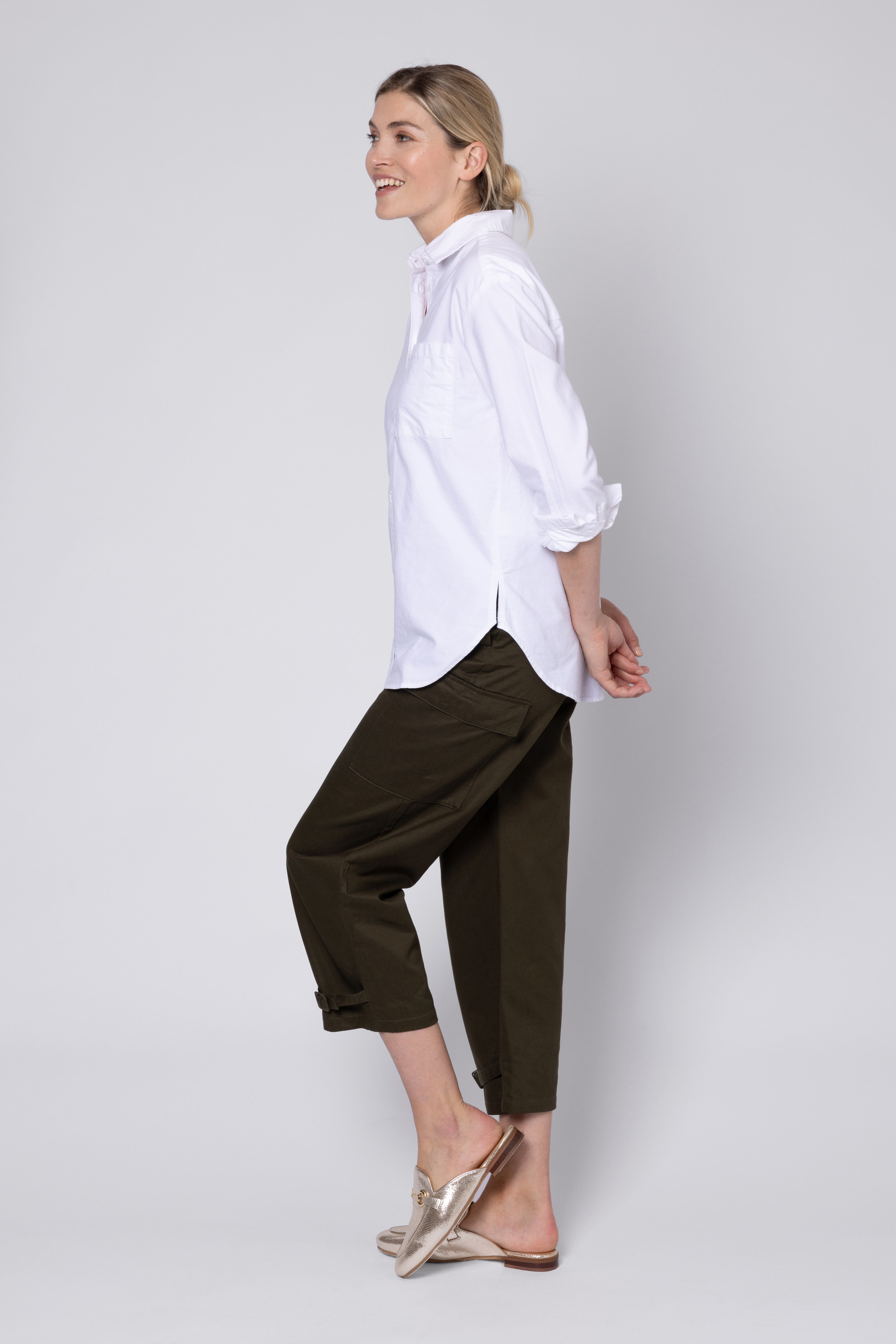 Charlotte Cargo Trouser - Olive