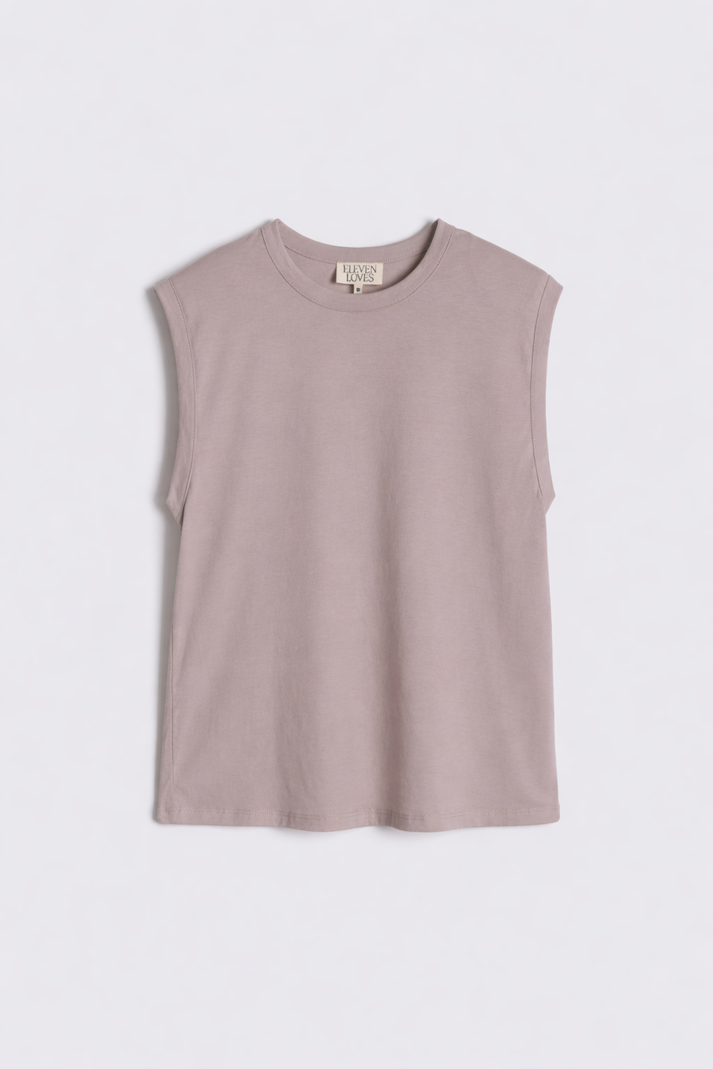 Skylar Shoulder Pad T-Shirt - Biscuit - Eleven Loves