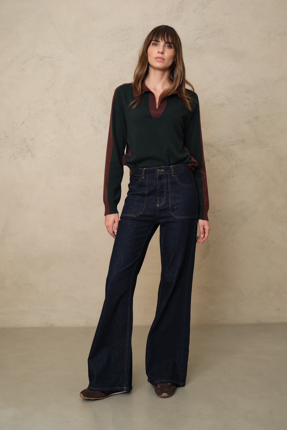 Frankie Wide Leg Jeans - Rinse Wash