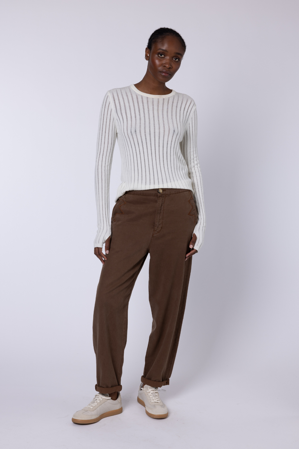 Kate Cargo Trouser - Chocolate