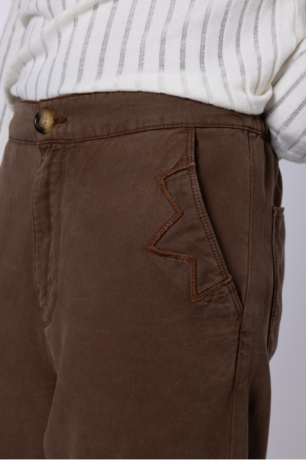 Kate Cargo Trouser - Chocolate