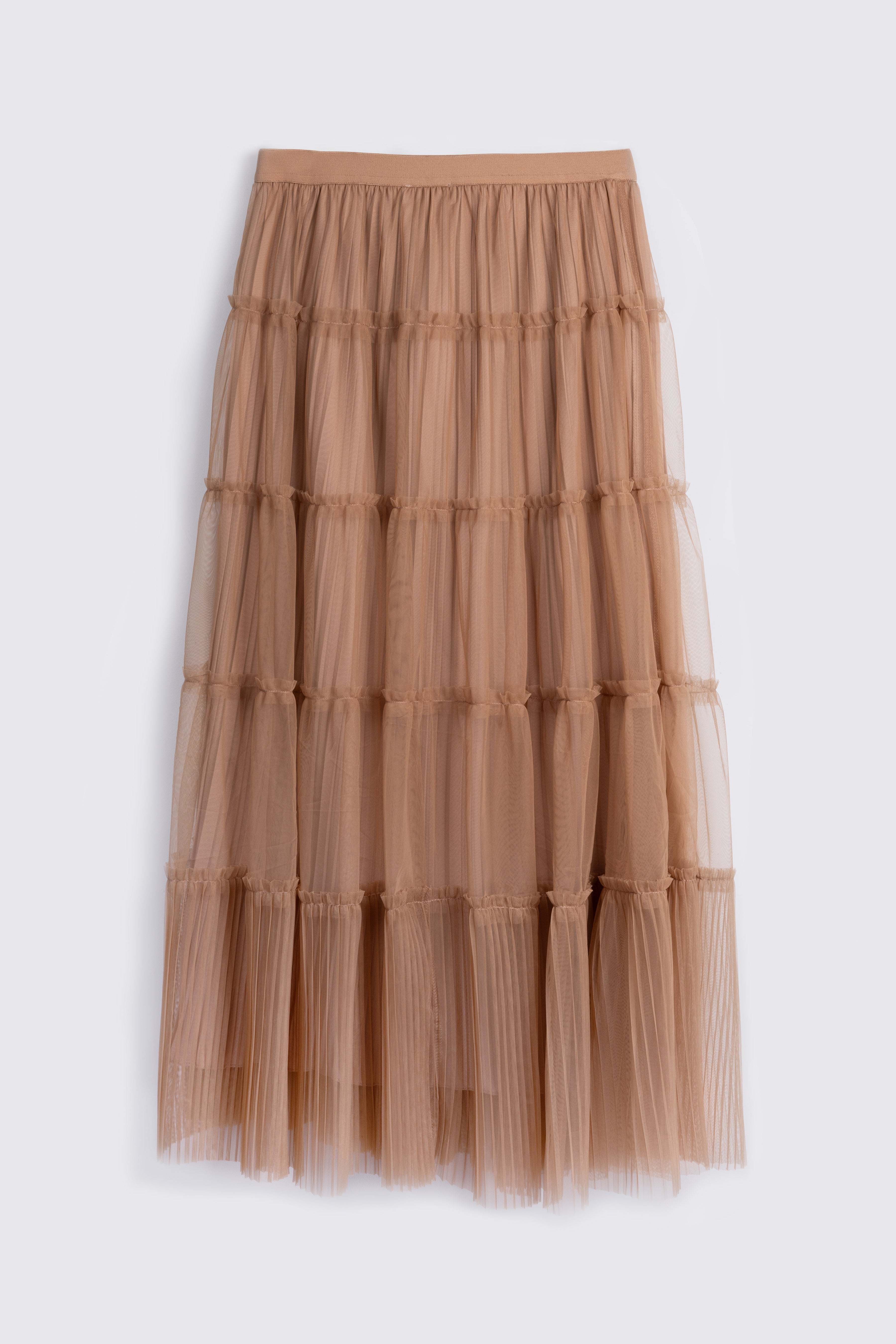 Pleated mini skirt tulle hotsell