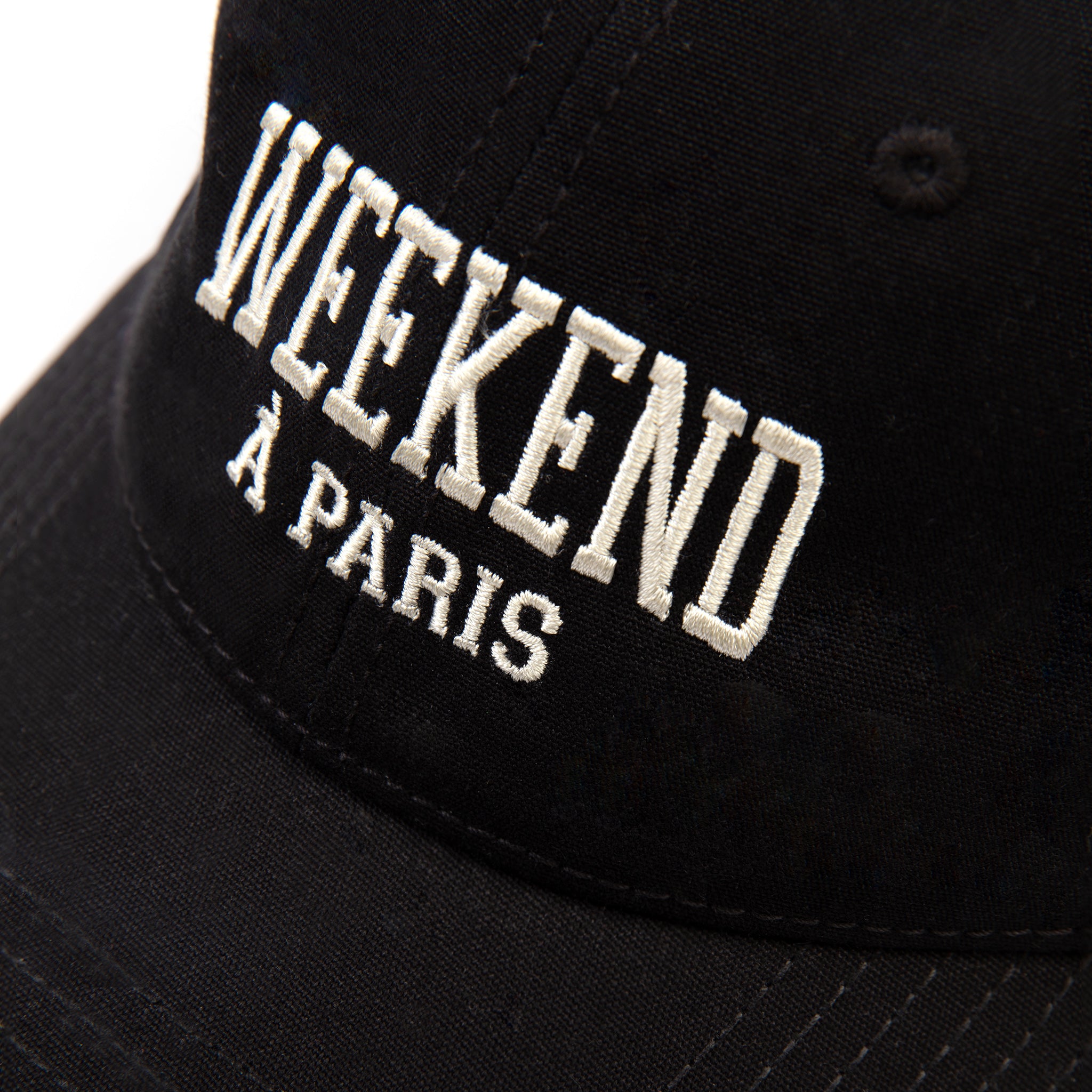 WEEKEND EMBROIDERED CAP (BLACK) – Eleven Loves